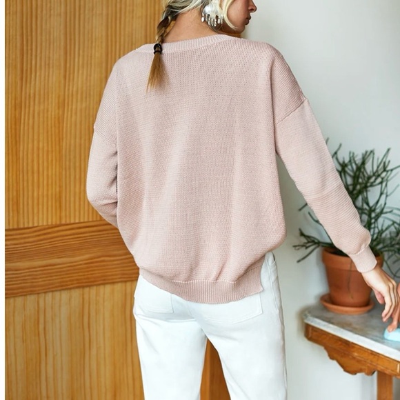 Emerson Fry Carolyn Sweater in muted clay organic - Picture 4 of 9